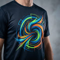 Energetic Motion Voltage Abstract Art Poster