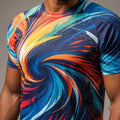 Energetic Motion Pulse Abstract Ornament