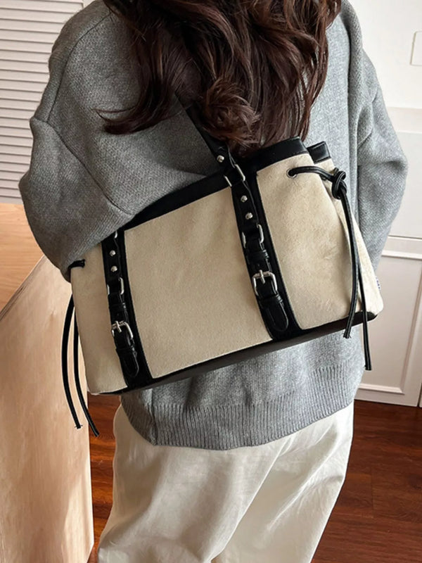 Buckle Decor Tote Bag